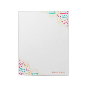 Bloc-note Bright & Fun Coloror Music Notes Corner
