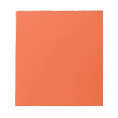 Bloc-note Bright Orange Minimalist Solid Background (Devant)