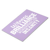 Bloc-note BRILLIANCE VS INSANITY PC portable personnalisé (Incliné)