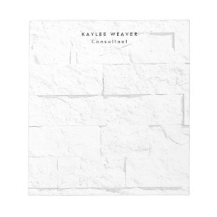Bloc-note Briques de mur minimalistes sophistiquées professi