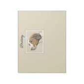 Bloc-note Brittany Peinture - Cute Original Chien Art (Tourné)