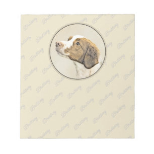 Bloc-note Brittany Peinture - Cute Original Chien Art
