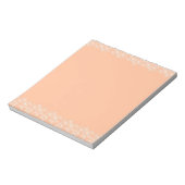 Bloc-note Broche Fuzz Flower Bordure personnalisable et élég (Tourné)