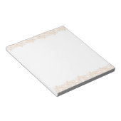 Bloc-note Broche Fuzz Flower Bordure personnalisable et élég (Incliné)