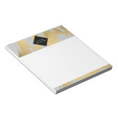Bloc-note Brochures Edgy Faux Gold sur Grey (Incliné)