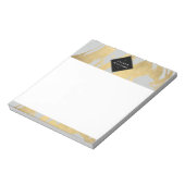Bloc-note Brochures Edgy Faux Gold sur Grey (Tourné)