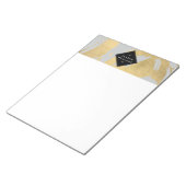 Bloc-note Brochures Edgy Faux Gold sur Grey (Incliné)