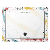 Bloc-note Brochures primaires Enseignant d'art Abstrait Appl (Devant)