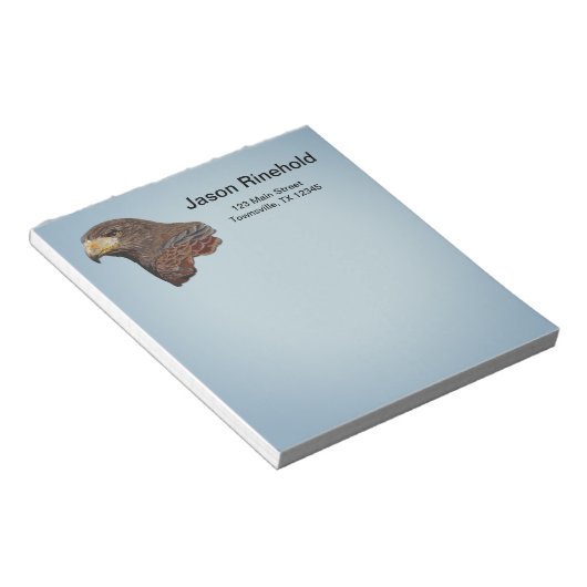 Bloc-note Broderie Harris Hawk Faux (Incliné)