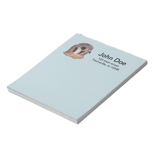 Bloc-note Broderie Kestrel Faux (Tourné)