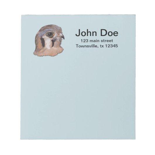 Bloc-note Broderie Kestrel Faux (Devant)