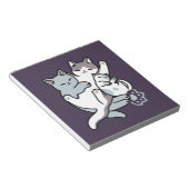 Bloc-note Brosse à lait - Chats à couchage mignon (Incliné)