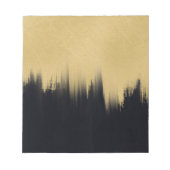 Bloc-note Brosse moderne traits Gold Black Design (Devant)