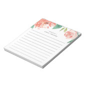 Bloc-note Brouillard Peony | Personnalisé (Tourné)