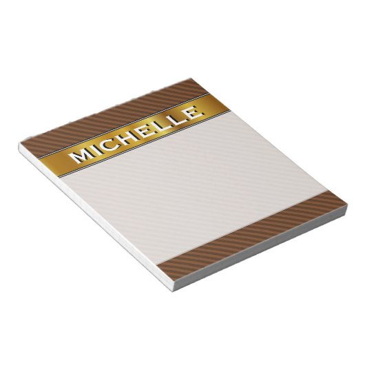 Bloc-note Brown foncé rustique et Brown plus léger (Incliné)