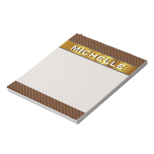 Bloc-note Brown foncé rustique et Brown plus léger (Tourné)