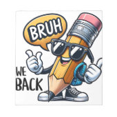 Bloc-note Bruh On Est De Retour (Devant)