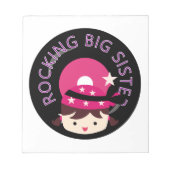 Bloc-note Brunette Rocking Big Sister (Devant)
