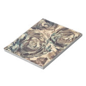 Bloc-note Brush art Abstrait texturé rose imprimé brun beig (Tourné)