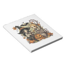 Bruxinhas Kawaii com Gatinho e Abóboras 