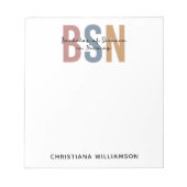 Bloc-note BSN Bachelor of Science in Nursing Graduation (Devant)