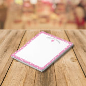 Bloc-note Bubblegum Pink Coeur & Dots mignon fille