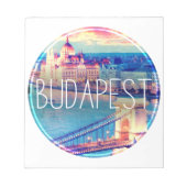 Bloc-note Budapest vintage, cercle (Devant)
