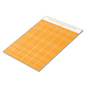 Bloc-note Budget annuel Orange du Nouvel An (Incliné)