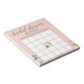 Bloc-note Budget Bridal Shower Bingo Game (Incliné)
