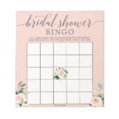 Bloc-note Budget Bridal Shower Bingo Game (Devant)
