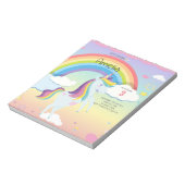 Bloc-note BUDGET Cute Unicorn Rainbow Girls Invitation (Tourné)