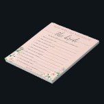 Bloc-note Budget Game How Well Do You<br><div class="desc">Vous cherchez une option économique et très économique pour vos jeux de douche nuptiale? Nous sommes ici pour aider ! Ce bloc-notes de 40 pages est un excellent moyen d'économiser de l'argent tout en s'assurant que tout le monde a une explosion à votre douche nuptiale. Déchirez facilement les draps et...</div>