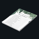 Bloc-note Budget How Well Do You Know The Bride Game Notepad<br><div class="desc">Looking for an economical and very budget friendly option for your bridal shower games? Well we are here to help! This 40 page notepad is a great way to save money while making sure everyone has a blast at your bridal shower. Easily tear-off the sheets and hand out to each...</div>