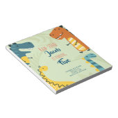 Bloc-note Budget, Raw-some mignon Dinosaur Invitation Annive (Incliné)