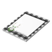 Bloc-note Buffle de rennes de fête Plaid personnalisé (Tourné)