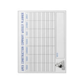 Bloc-note Builder Weekly Planner avec titre pour personnalis (Tourné)