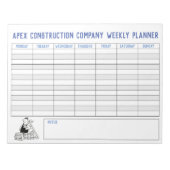 Bloc-note Builder Weekly Planner avec titre pour personnalis (Devant)