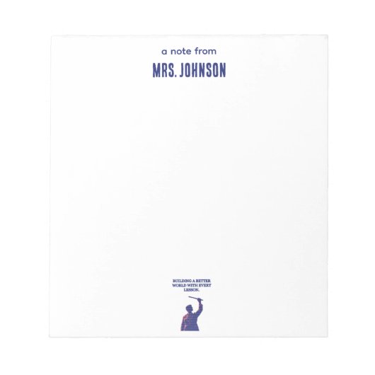 Bloc-note Building a Better World Science Education Lesson (Devant)