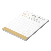 Bloc-note Building Construction White Gold (Tourné)