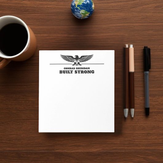 Bloc-note Built Strong Personalized Eagle