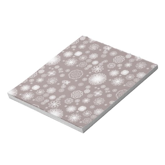 Bloc-note BuJo Papier Motif Dusty Florals Rose (Tourné)