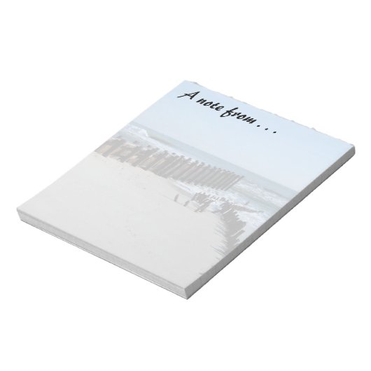 Bloc-note Bulkhead rustique sur la plage (Tourné)