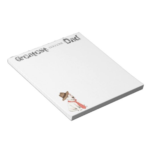 Bloc-note Bull Terrier Papa (Incliné)
