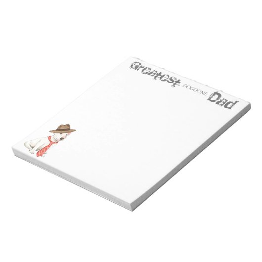 Bloc-note Bull Terrier Papa (Tourné)