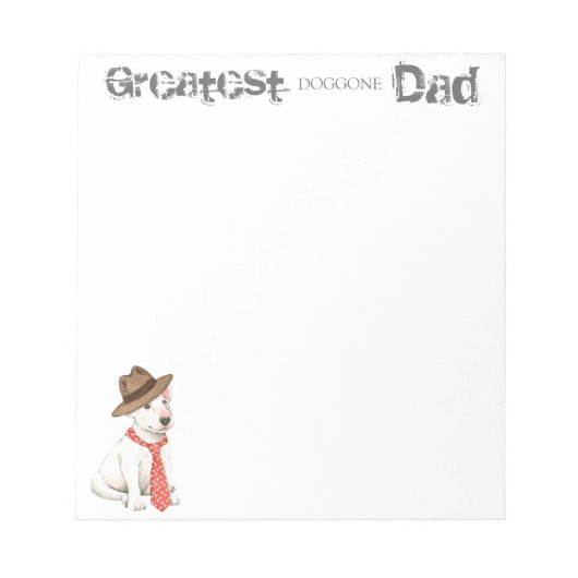 Bloc-note Bull Terrier Papa (Devant)