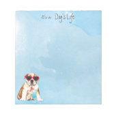 Bloc-note Bulldog été (Devant)