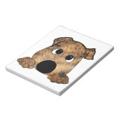 Bloc-note bulldog peeking brindle (Tourné)