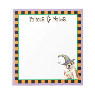 Bloc-note Bulldog Witch