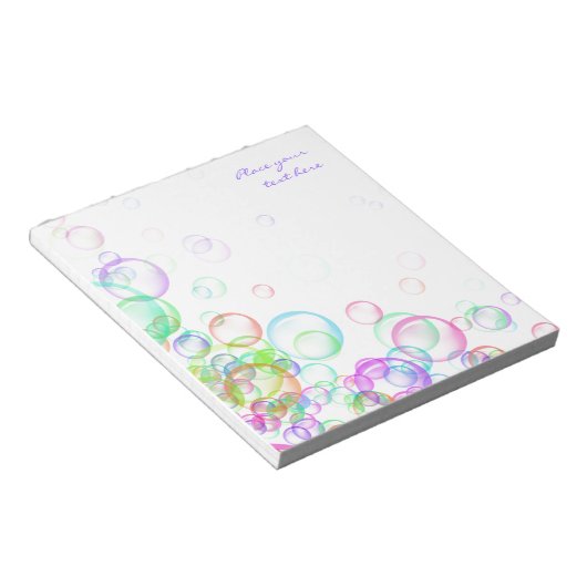 Bloc-note Bulles de savon (Incliné)