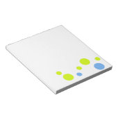 Bloc-note Bulles Jaunes Bleues Funky Heureuses (Incliné)